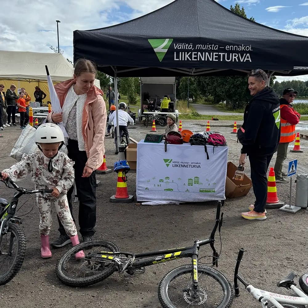 Lasten pyörärata ja polkupyöräilyharjoittelu BikeFestissä